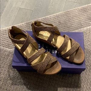 Stuart Weitzman Bounceraf Shade Nubuck Sandals